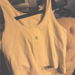 Perfect condition. WORN ONCE, SIZE 4. Color: white Lululemon Align™  Tank Top